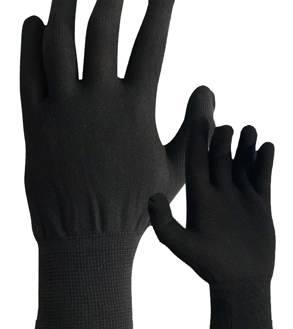 Guante Nylon color negro